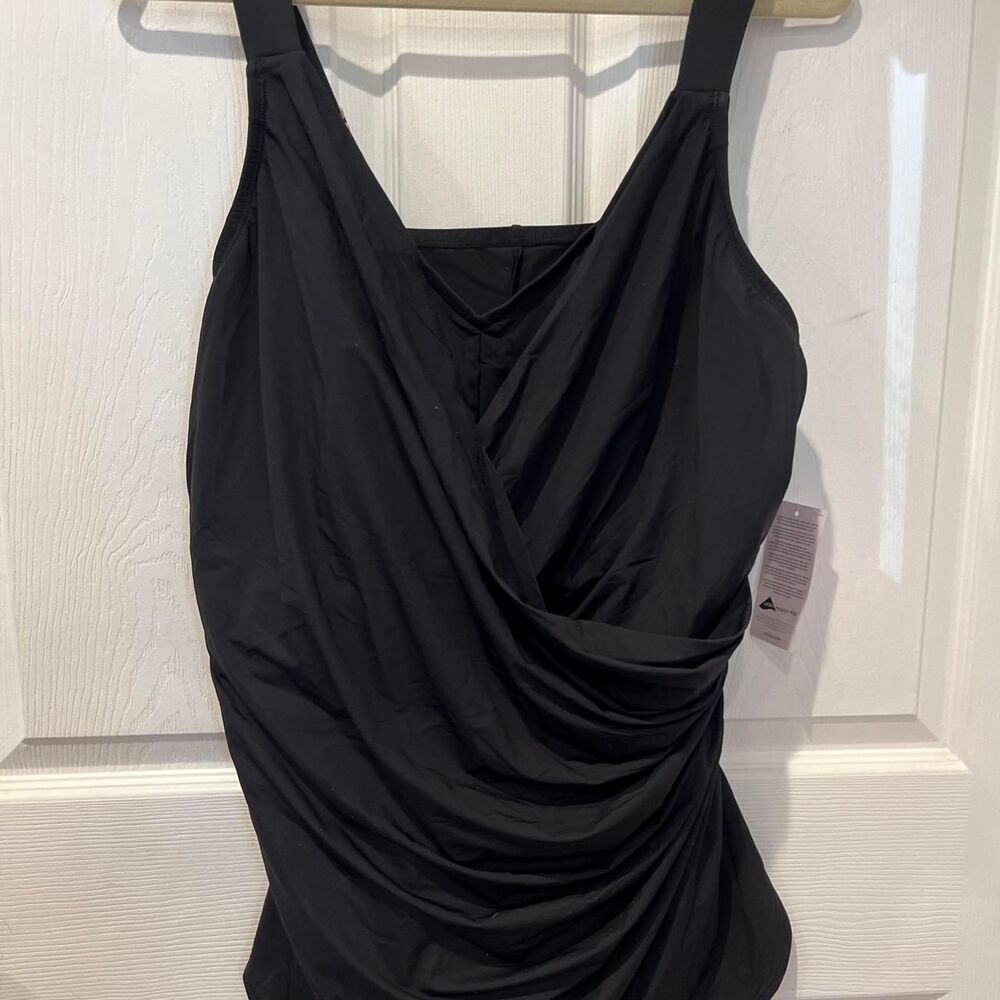 Lands-end Women's Black Swimsuit-one-piece size 24W